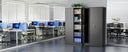 72 Inch Black Metal Storage Cabinet With Locking Doors