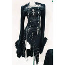 Statement Beaded Dress for Streetwear