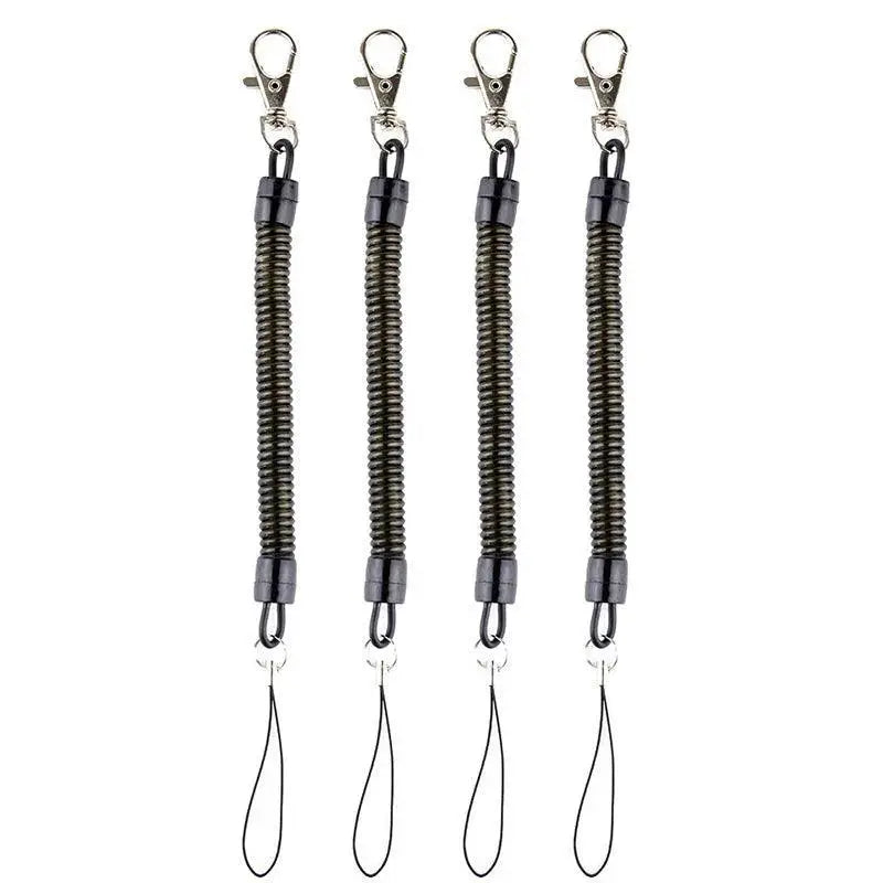 4 Pack Tactical Retractable Elastic Rope Anti Lost Lanyards