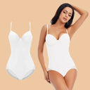 Silky Underwire White Bodysuit Shapewear for Women