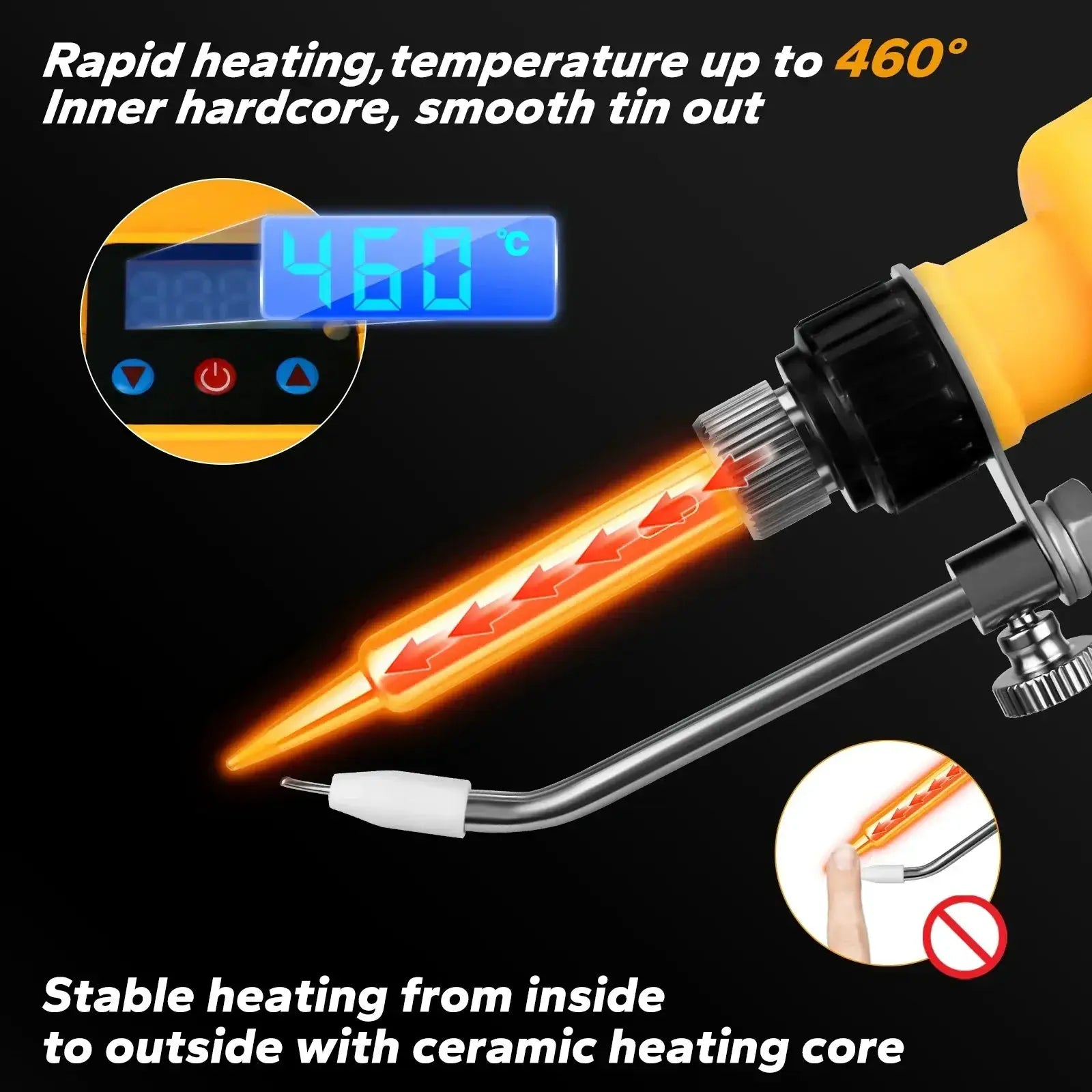 Portable 75W Cordless Soldering Iron With Digital Display