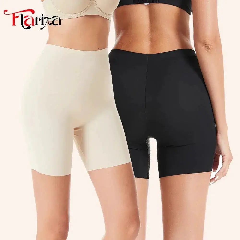 High Waist Seamless Boyshorts Anti Chafing Underwear Women