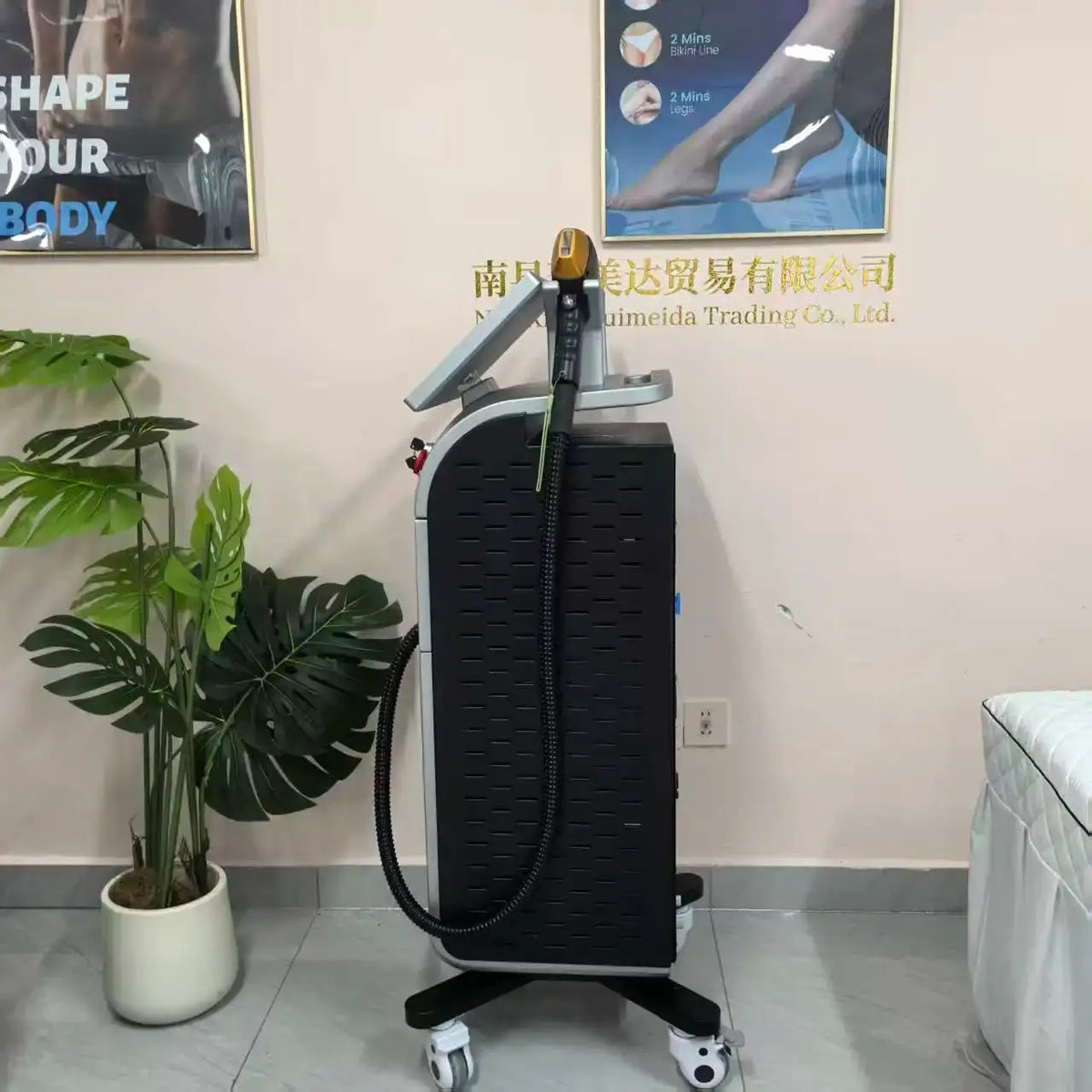 FAC 5000W Four Wavelength Ice Titanium Laser Machine, Vertical Black Silver Hair Removal & Picosecond Tattoo Removal Device