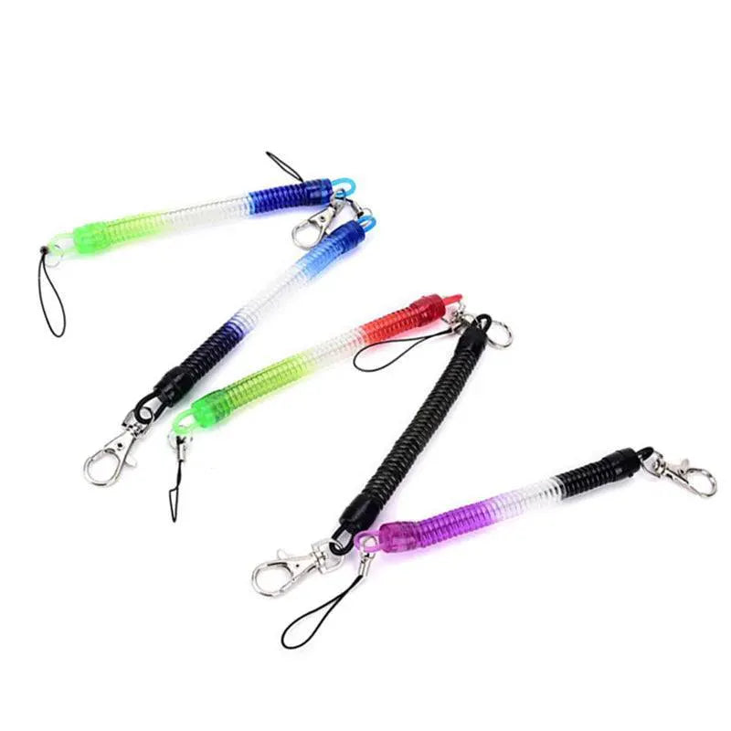4 Pack Tactical Retractable Elastic Rope Anti Lost Lanyards