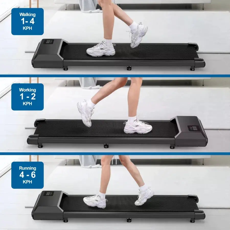 Walking Pad Treadmills 90 Cm Walking Area 265 Lbs Capacity Under Desk Treadmill For Home Office