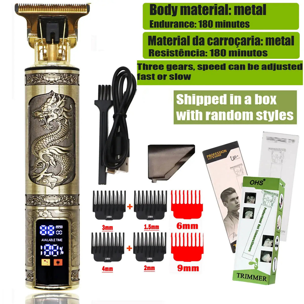 Hair Clippers - Precision Titanium Blades — product view 16