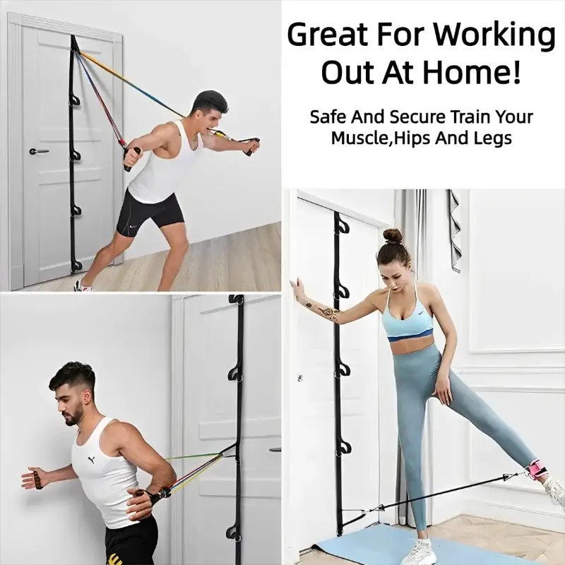 Multi Section Door Anchor Strap For Resistance Bands System