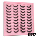 GROINNEYA Vegan 3D Mink Strip Lashes for Natural Looks
