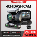 TiESFONG Dash Cam Enhanced Security Solution 2K Resolution