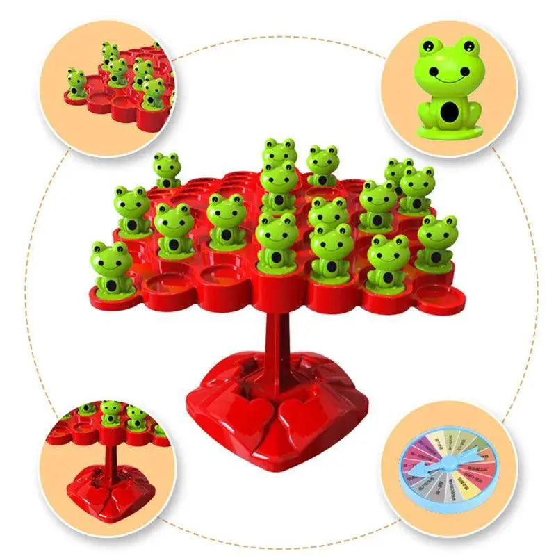 Montessori Frog Balance Math Toy Interactive Puzzle Game Fun