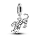 Silver Plated Charm Beads Bracelet