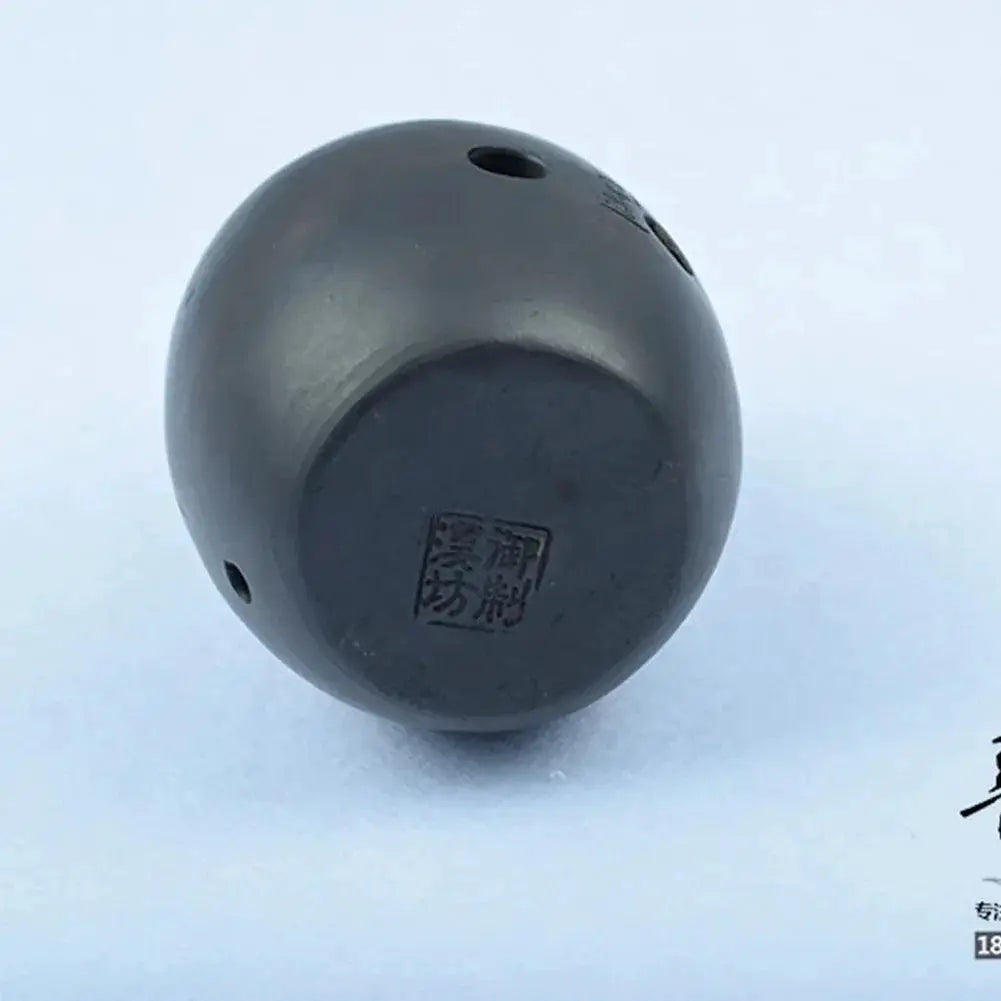 8 Hole Ocarina Clay Xun Traditional Black Flute Gift