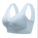 1Pc One-Piece Non-Marking Wide Straps Sports Bra