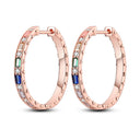 Silver Plated Earrings Rose Gold