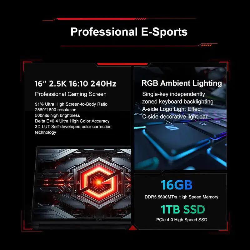 Redmi G Pro 16 Inch Gaming Laptop 240Hz E Sports PC