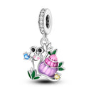 Mula Pink Sterling Silver Charms