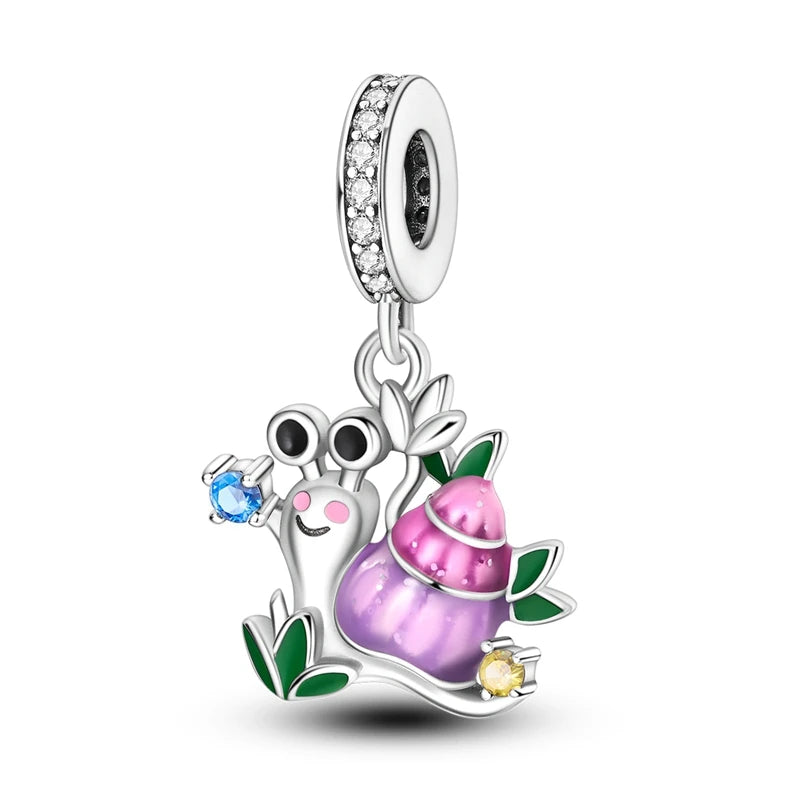 Mula Pink Sterling Silver Charms