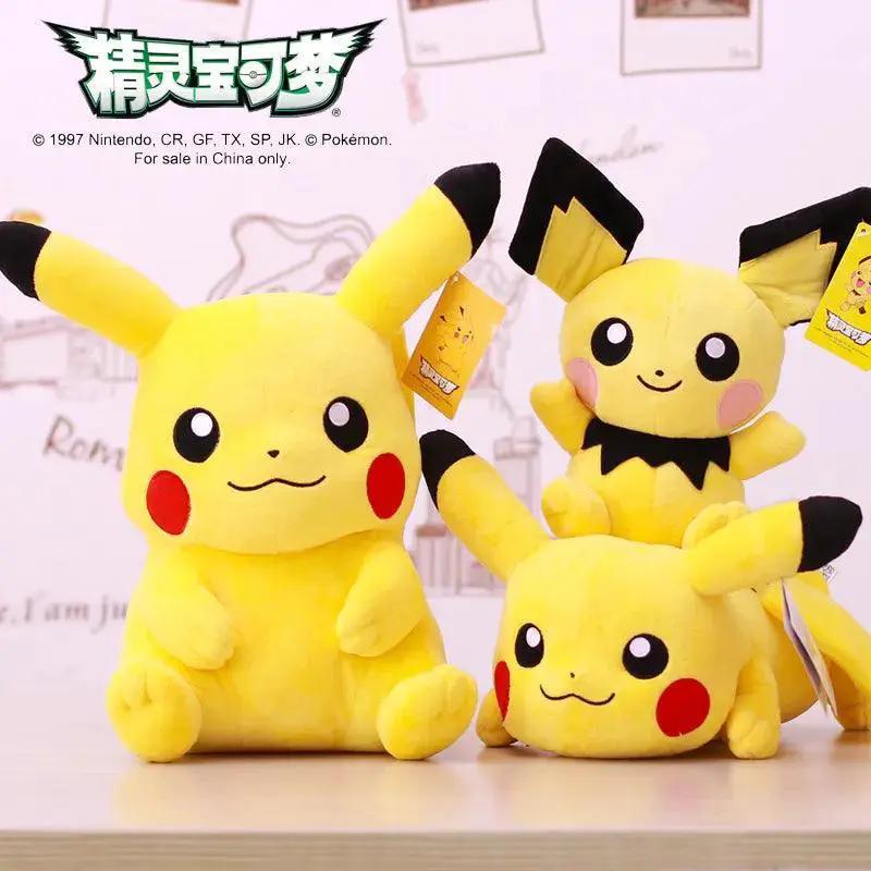 Pokemon Plush Toy Set Gengar Pikachu Charizard Cute Dolls