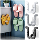Slippers Wall Mount Organizer: Space Saving Shoe Storage