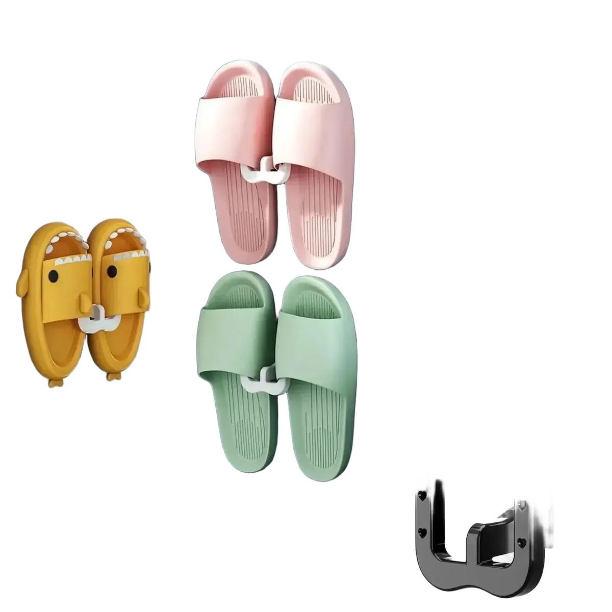 Space Saving Slipper Wall Mount for Home — product view 1