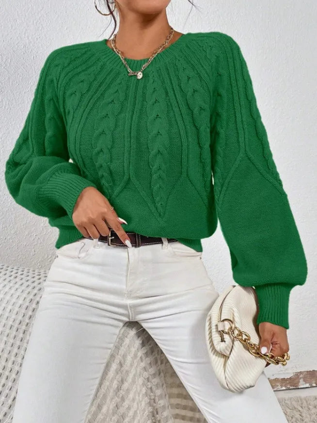 Ribbed Long Sleeve Commuter Sweater