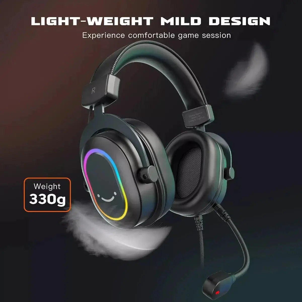 RGB Gaming Headset Immersive Sound And Stylish Lighting