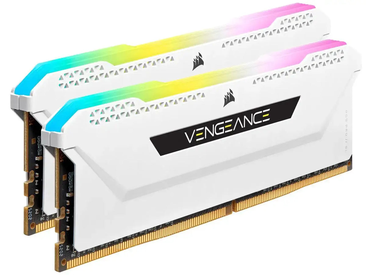 CORSAIR Vengeance RGB Pro SL 32GB (2 x 16GB) 288-Pin PC RAM DDR4 3600 (PC4 28800) Desktop Memory Model CMH32GX4M2D3600C18W