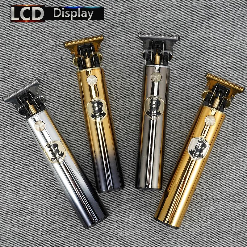 LCD Hair Clippers T9 Deluxe Hair Cutting Machine Pro