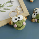 Cute Small Bear Couple Keychains Unique Knitting Cartoon Gift