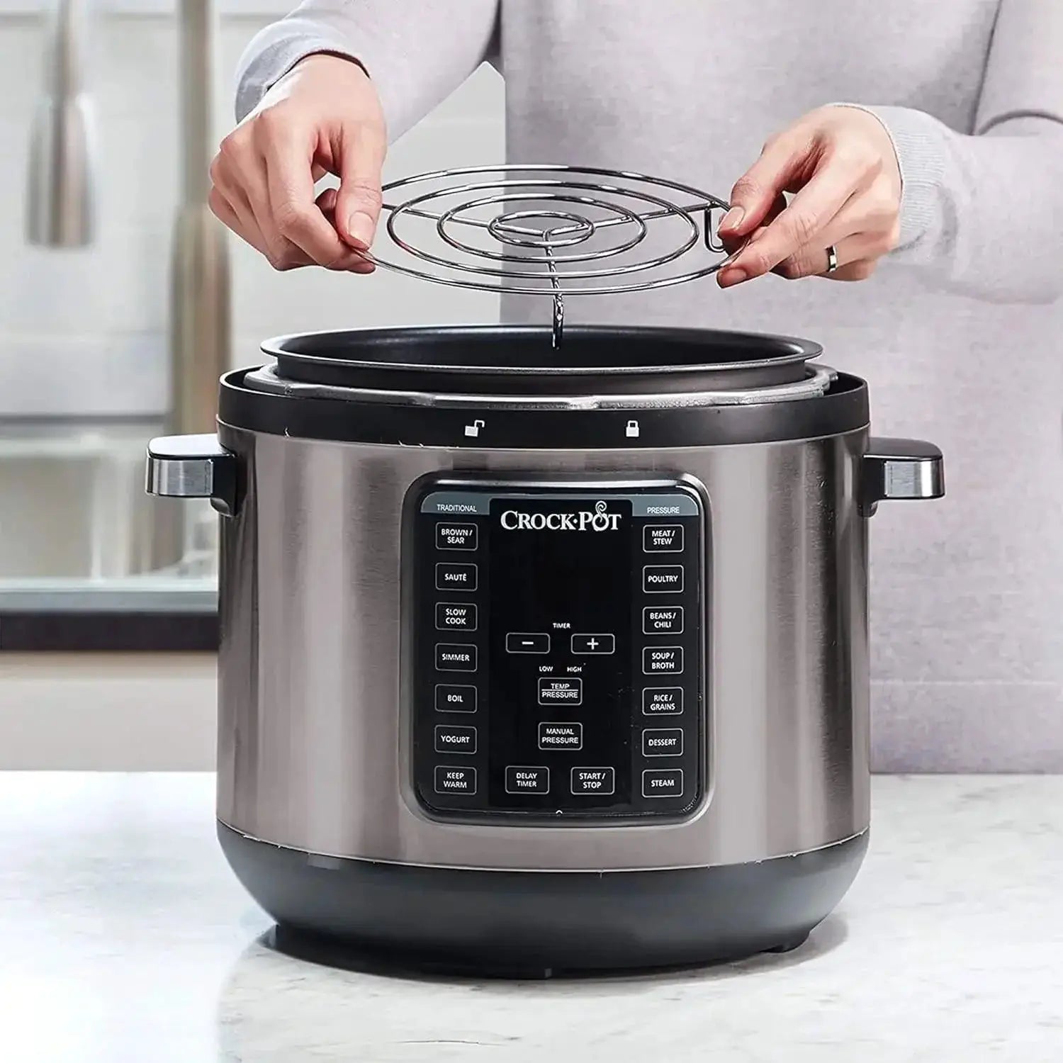 Programmable Pressure Cooker And Slow Cooker 8Quart XL