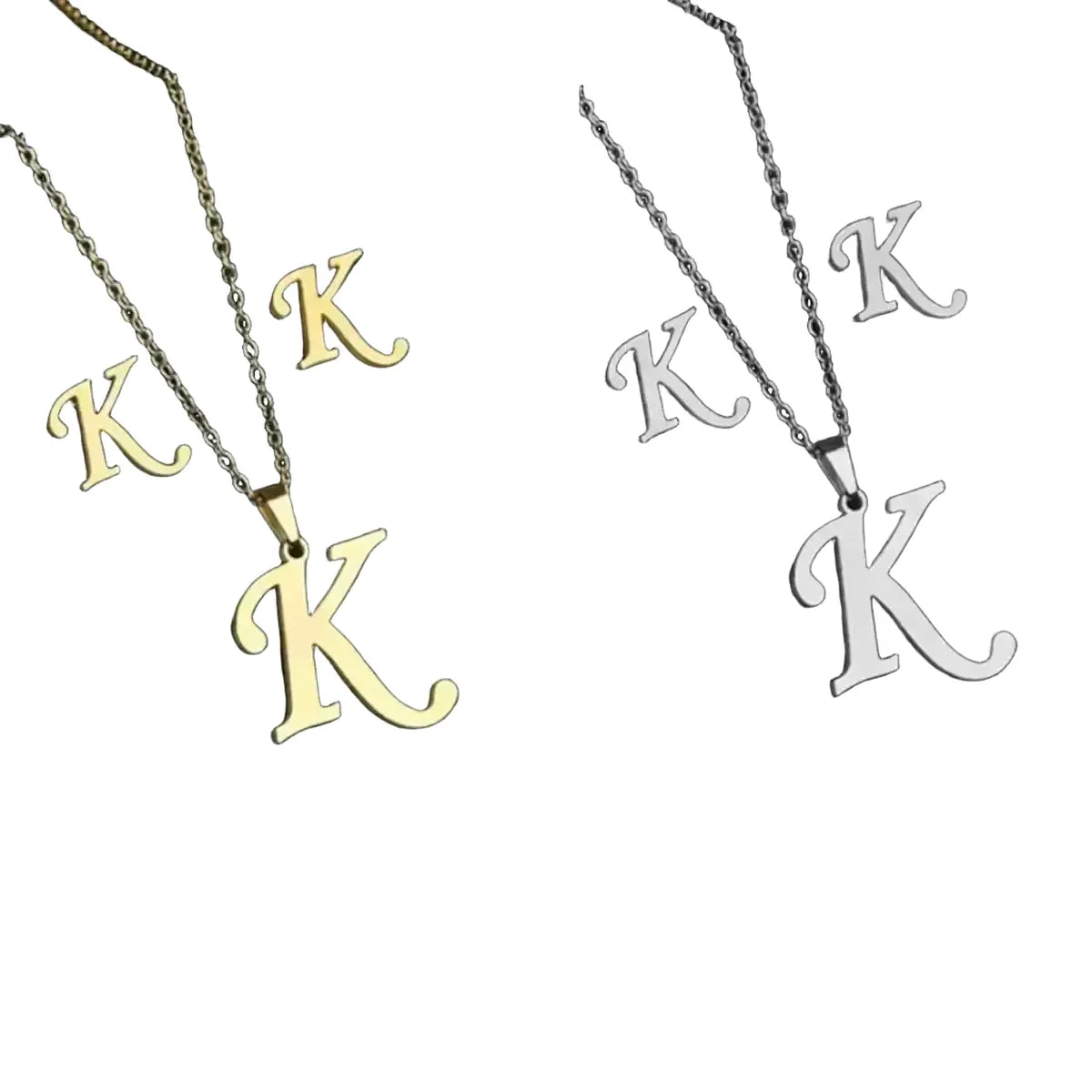 Custom Alphabet Necklace Set for Women — product view 1