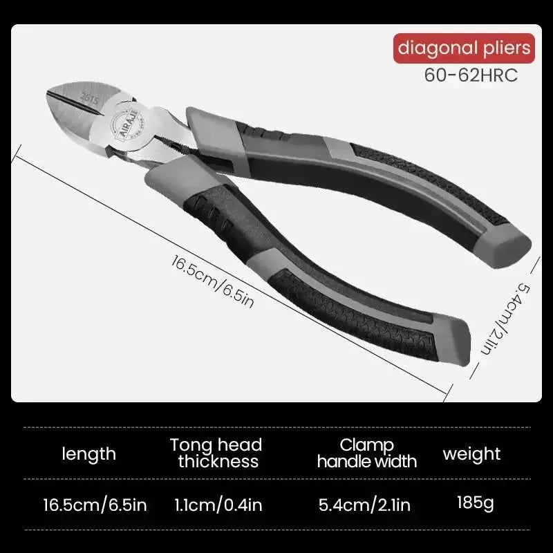 6 To 8 Inches Multifunctional Diagonal Needle Nose Pliers
