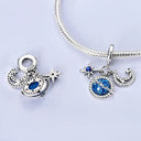 Sterling Silver Charm Beads Rose