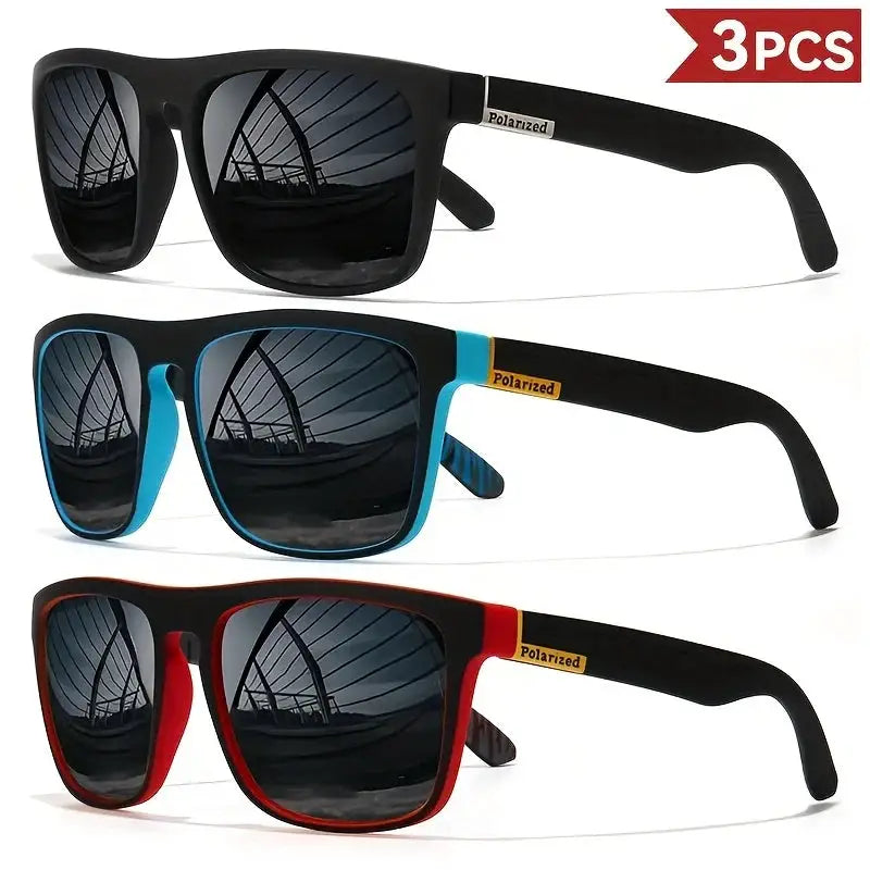 Fashion Vintage Square Polarized Sunglasses Men Women Driving Fishing Luxury Brand Designer Sun Glasses Driver's Eyewear UV400
