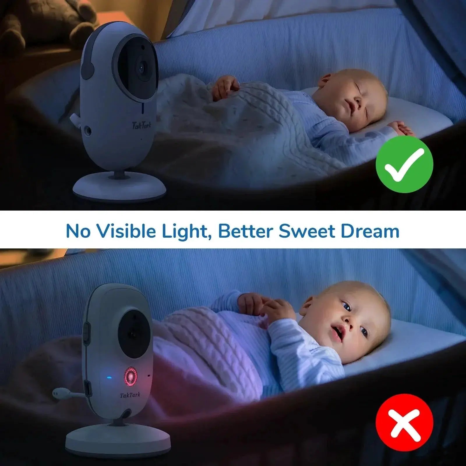 Video Baby Monitor With Enhanced Security And Night Vision