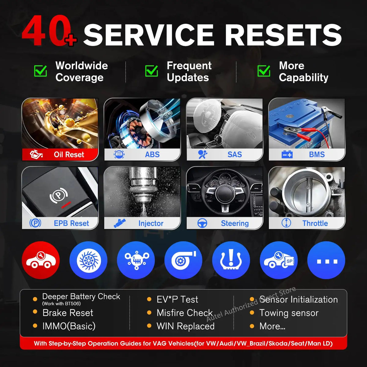 Autel MaxiPRO MP900-BT MP900BT OBD2 Diagnostic Tool Automotive Scanner ECU Coding Bidirectional Scan Tool CAN FD DoIP Upgraded of MP900