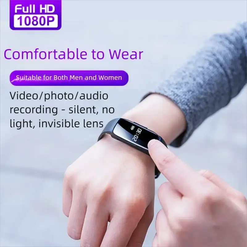 1080P Mini Wristband Camera Watch - HD Compact Portable Camera for Evidence Recording 8G-256GB