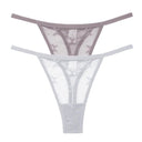Mesh Elegance Thong Panties Stylish Intimates Set for Women