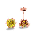 Moissanite Earrings in Sterling Silver Birthday