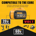 High-Capacity 60V Battery for DCB609