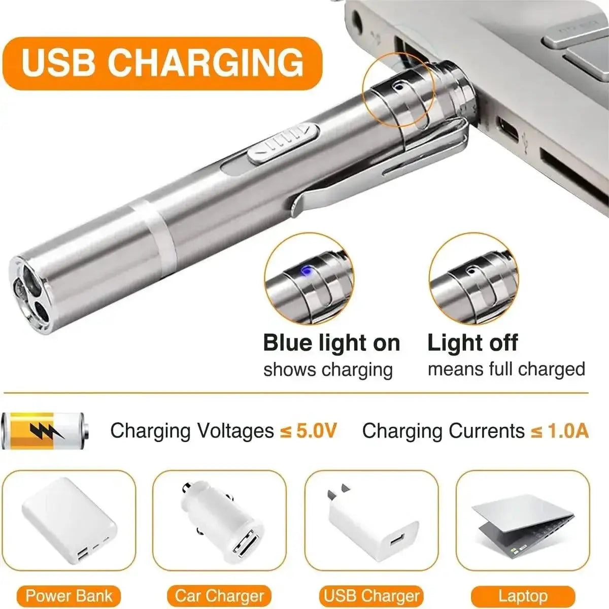 Cat Interactive Laser Pointer USB Rechargeable Chaser Pen