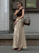 Sequin Maxi Skirt: Glamorous High Waist Glitter Elegance