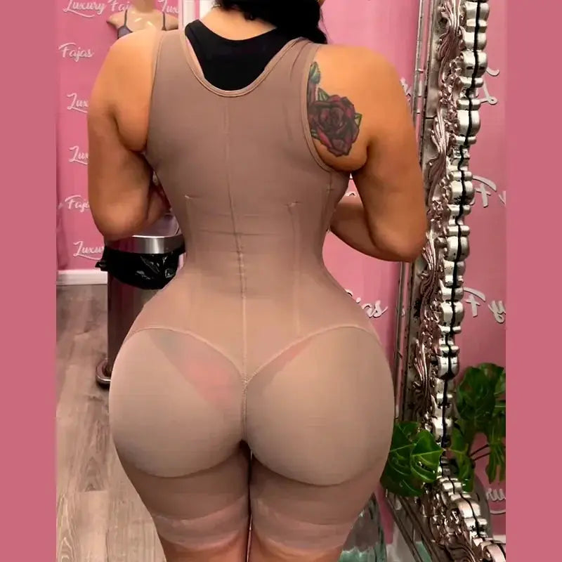 Colombian High Compression Bodysuit Tummy Control Shaper