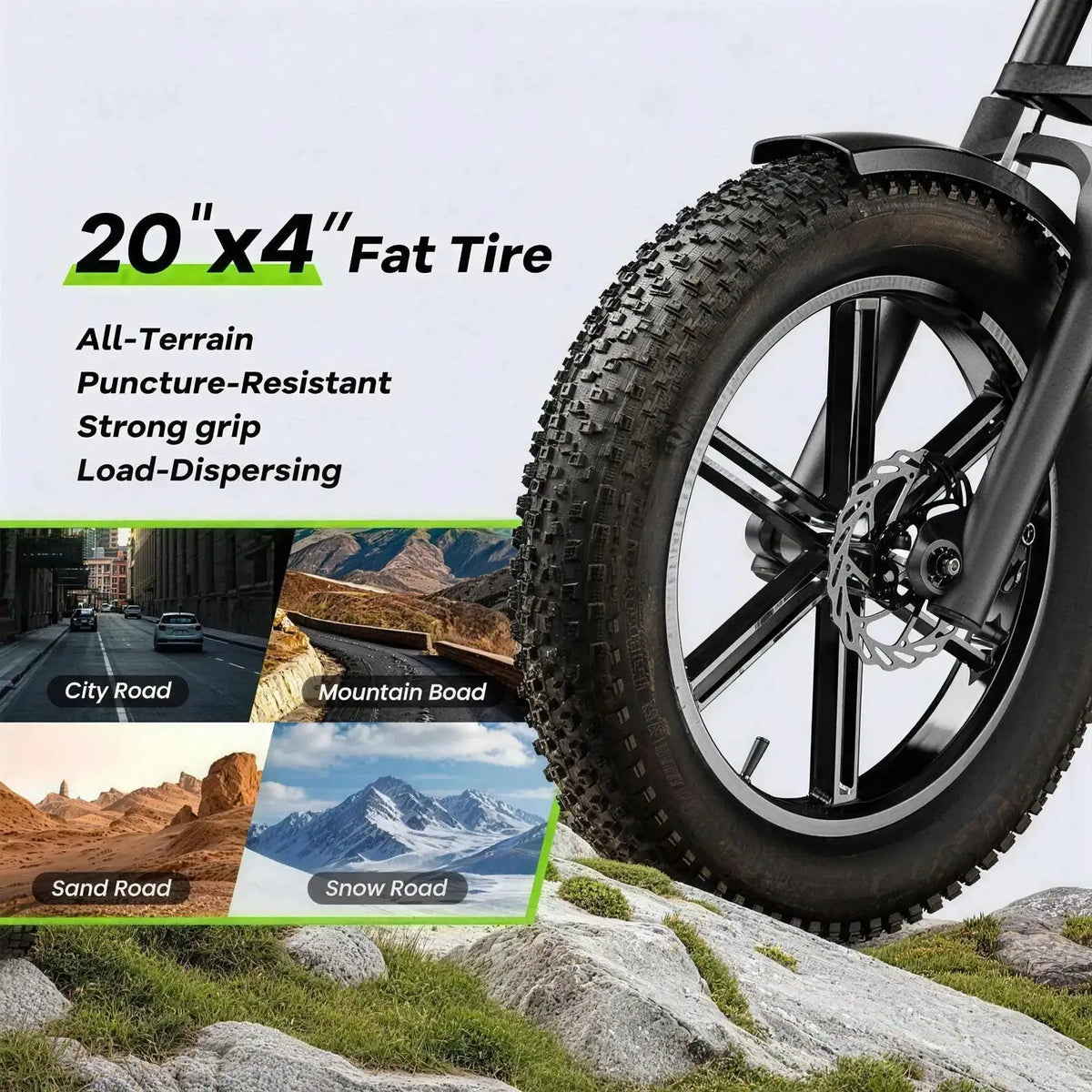 Adult Electric Fat Tire Bike — product view 4