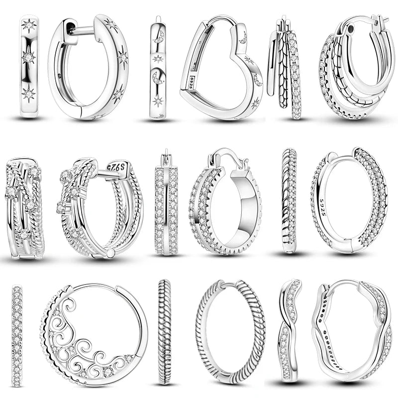 Charm Double Hoop Earrings