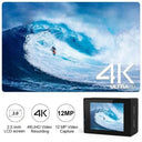 4K Action Camera For Outdoor Use Waterproof Helmet Mount
