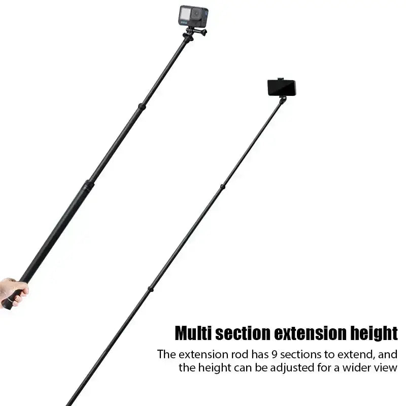 Carbon Fiber Invisible Selfie Stick For Insta360 X3 GO3