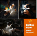 LED Half Finger Gloves - Hands Free Flashlight