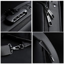 Men's USB Shoulder Bag Stylish Anti-theft Travel Organizer