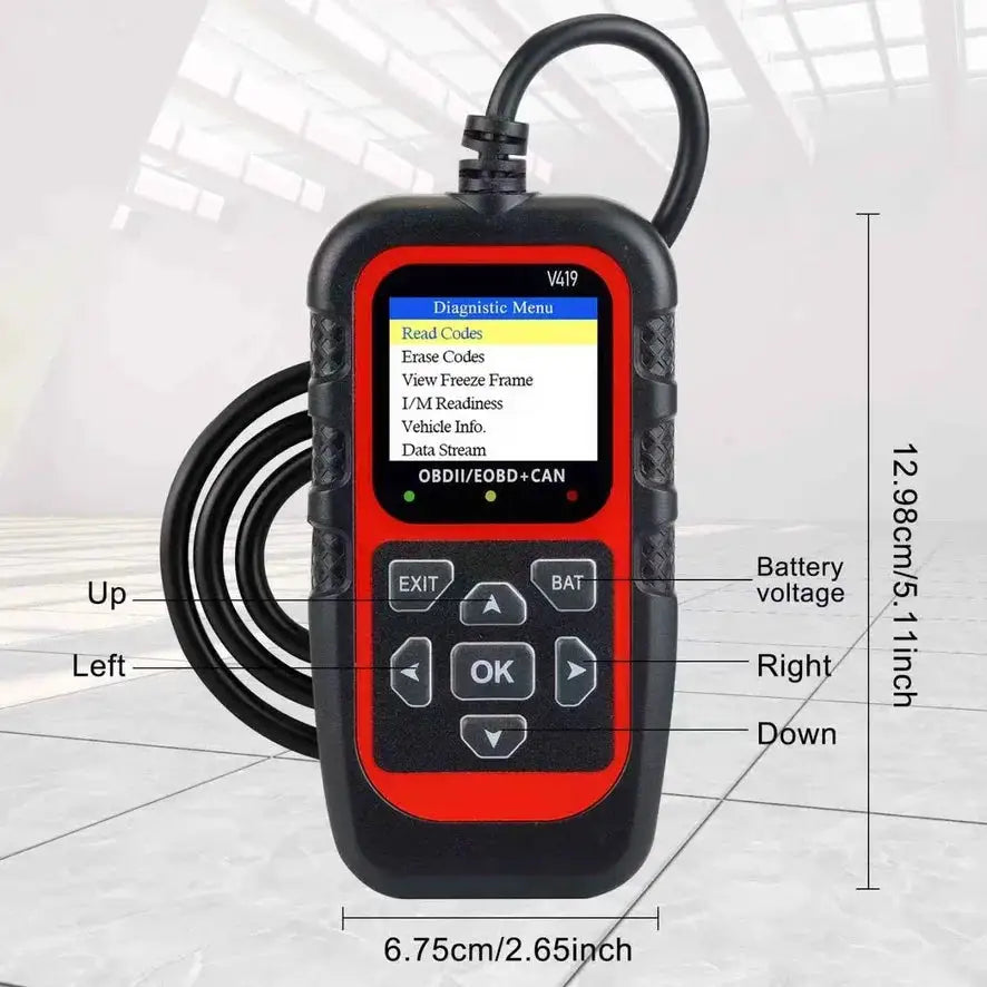 V419scanner Car Diagnostic Tool Automotive OBD2 Scanner Check Engine Code Reader